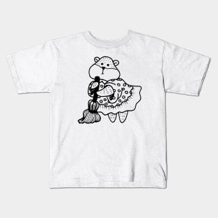 Hand Drawn Cute Animals Kids T-Shirt